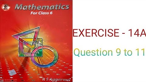 class 6 math (rs aggarwal) exercise 14A question 9 to 11 solution||construction