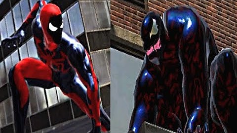 Spider-Man: Web Of Shadows | Spidey Vs. Carnage Venom (With Modded Suits)