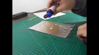 Making home made foil for model cars.