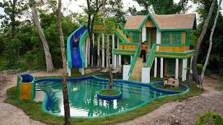 They’re Bushcraft In Wild Of Building Private House And Water Slide With Underground Swimming Pool by The Survival Wild 49,552 views 5 months ago 1 hour, 3 minutes