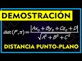 Demostración Fórmula DISTANCIA de un PUNTO a un PLANO