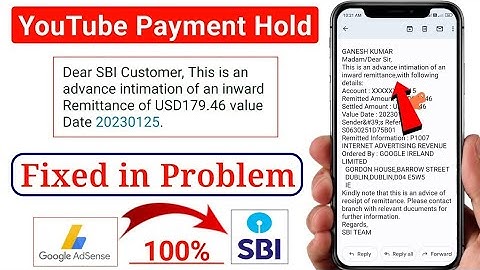 Dear SBI Costumer This is an Advance Intimation of an Inward Remittance USD | Payment Paid Issue 😭