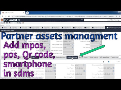 Partner assets management in sdms. How to add assets pos, mpos, Qr code and smartphone in sdms..
