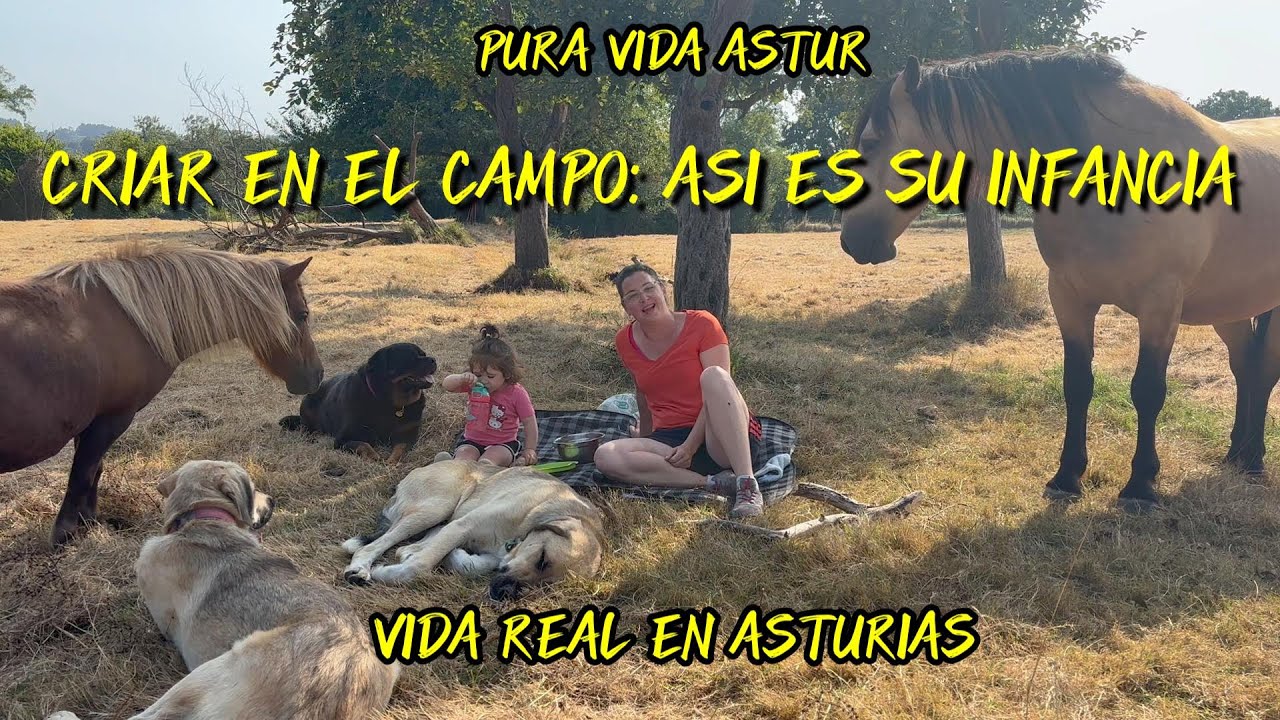 44_ Criar a un niño en el campo, asi es su infancia. Vida real en Asturias