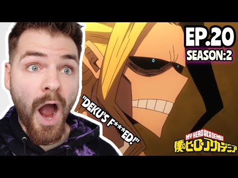 WHAT IS ALL...FOR...ONE?!!! | MY HERO ACADEMIA - EPISODE 20 | SEASON 2 | FIRST TIME REACTION