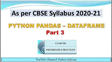 DATAFRAME PART 3 - ITERATING OVER A DATAFRAME