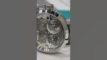 Peacock Dual Triple-Axis Tourbillon Movement 孔雀三维立体双球陀机心 (Video reposted from Douyin 抖音@ 国表玩家)