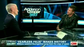 Felix Baumgartner Jump Interview - CNN AC360 - Oct 24 2012