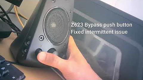Bypass Logitech Z623 push button switch(fixed)