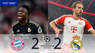 Bayern Munich vs Real Madrid (2-2) | UCL Semi-Final First Leg 2023-24 - All Goals and Highlights