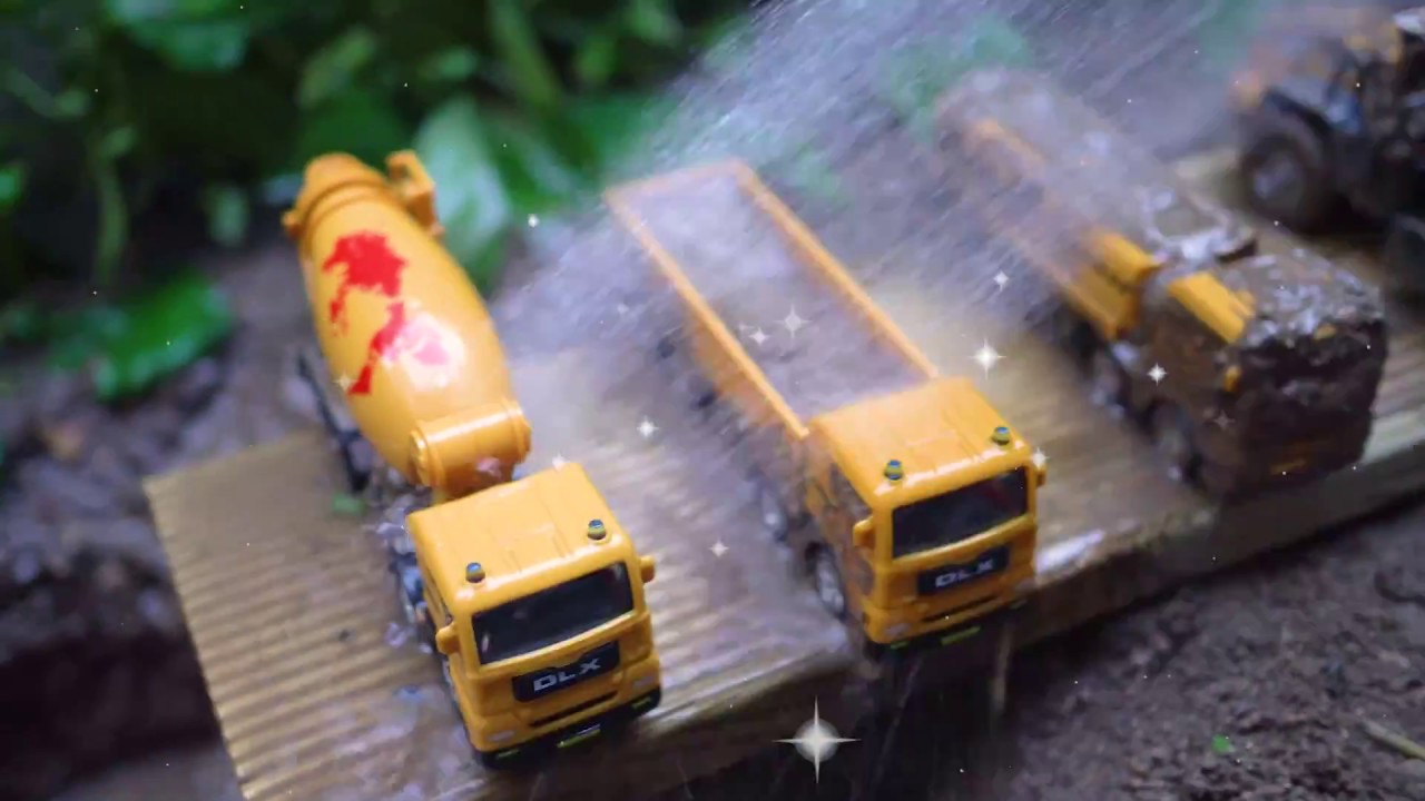 Toy Mud Rig Find Toys Construction Vehicles Under The Mud. Excavator | Dump truck ...