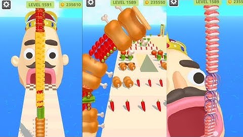 Sandwich Runner Walkthrough All Gameplay Android and IOS level Max 1589 #gaming #sandwichrunner