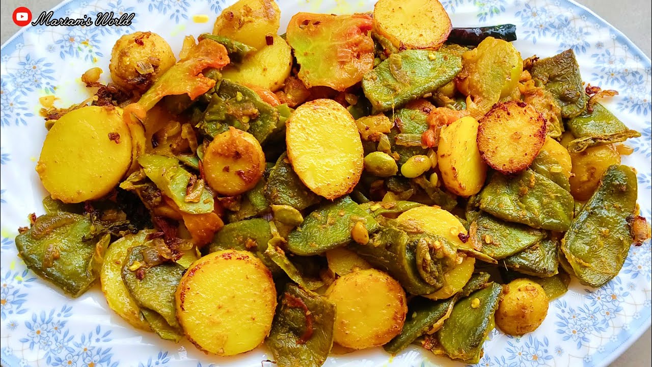 যেভাবে সিম আলু ভাজি করলে খেতে অত্যন্ত মজার হয় | Sim Alu Vaji | Sim Aloo Bhaji Bengali Recipe! শিম