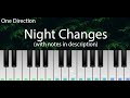 Night Changes (One Direction) | Easy Piano Tutorial with Notes | Perfect Piano