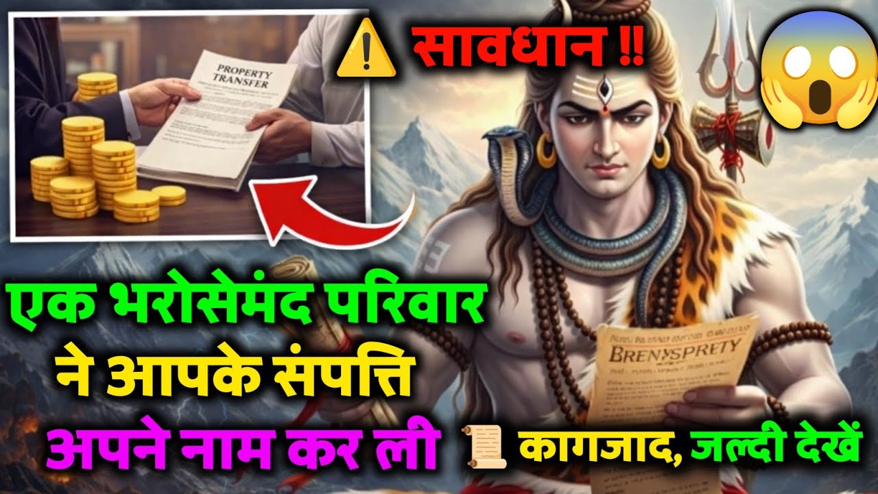 ⚠️ सावधान !! 😱 एक भरोसेमंद परिवार ने, 😳 आपकी संपत्ति अपने नाम कर ली, 📜 कागजाद, जल्दी देखें...