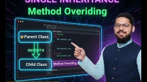 Single Inheritance & Method Overriding Made EASY | Python OOP | Code With Hafiz