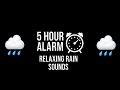 5 Hour Alarm With Soothing Rain White Noise 