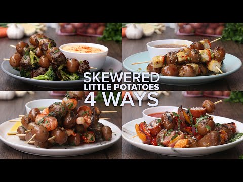 Skewered Little Potatoes 4 Ways  Presented By The Little Potato Company