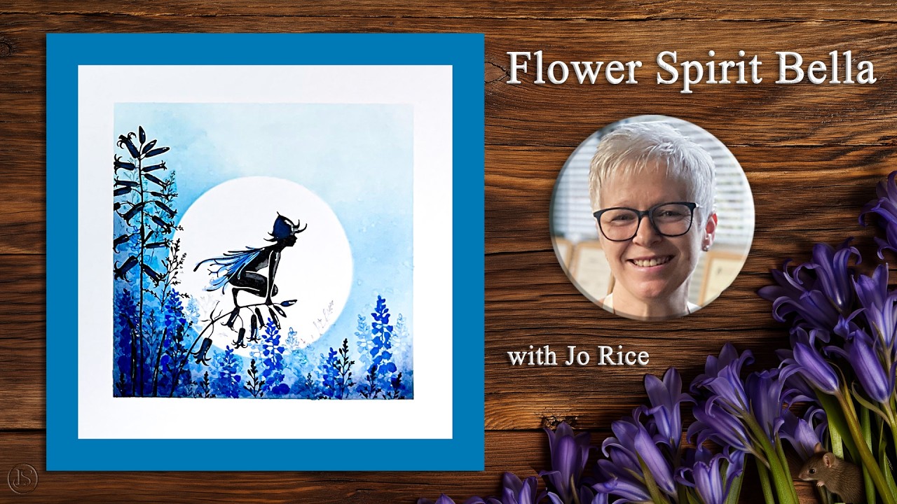 Flower Spirit Bella – A Lavinia Stamps Tutorial with Jo Rice - YouTube