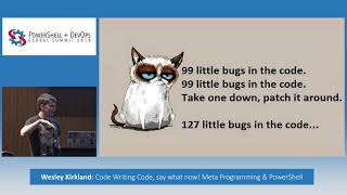 Code Writing Code, say what now! Meta Programming and PowerShell by Wesley Kirkland