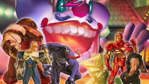 Venom & Captain Commando & Juggernaut vs Silver Samurai & Iron Man & Akuma | Marvel vs Capcom 2