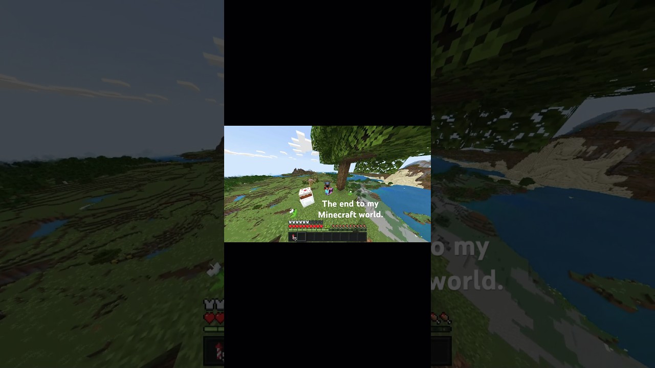 The end to my Minecraft world - YouTube