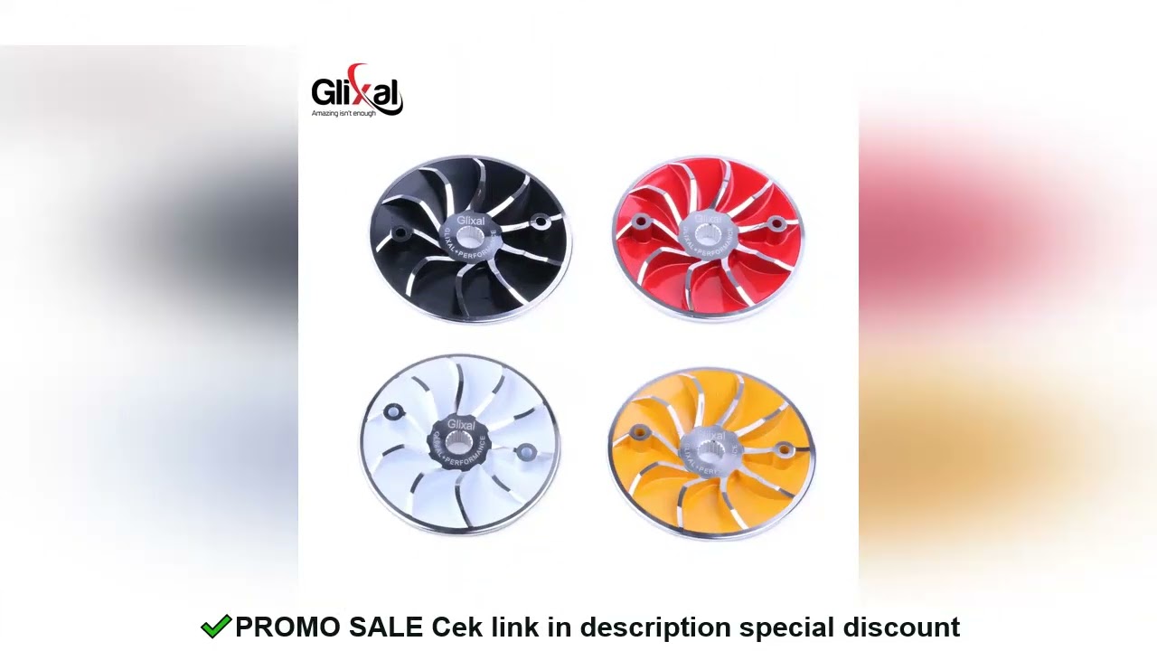 Glixal GY6 125 150cc Racing Lightweight Variator Drive Face Fan for 152QMI 157QMJ Engine Scooter Mop
