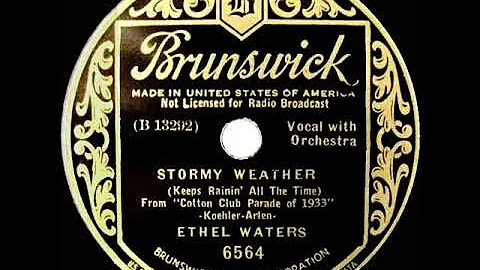 1933 HITS ARCHIVE: Stormy Weather - Ethel Waters