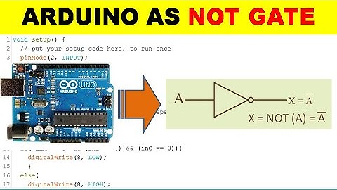 {745} Making NOT gate Using Arduino || Inverter Using Arduino