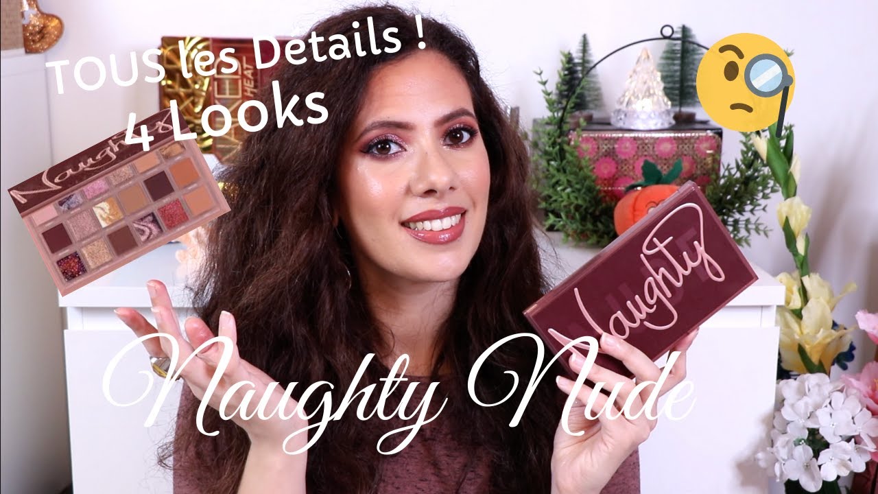 NAUGHTY PALETTE || Avis, 4 Looks et Swatches Comparatifs || Huda Beauty