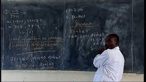 Rwanda Education Board| S4 | Mathematics|Unit 5 Lesson 2:Linear inequalities in one unknown |