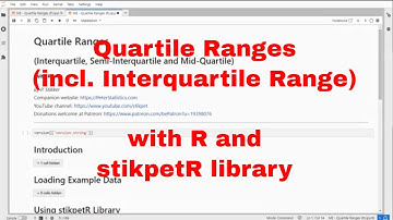 R - Quartile Ranges with stikpetR