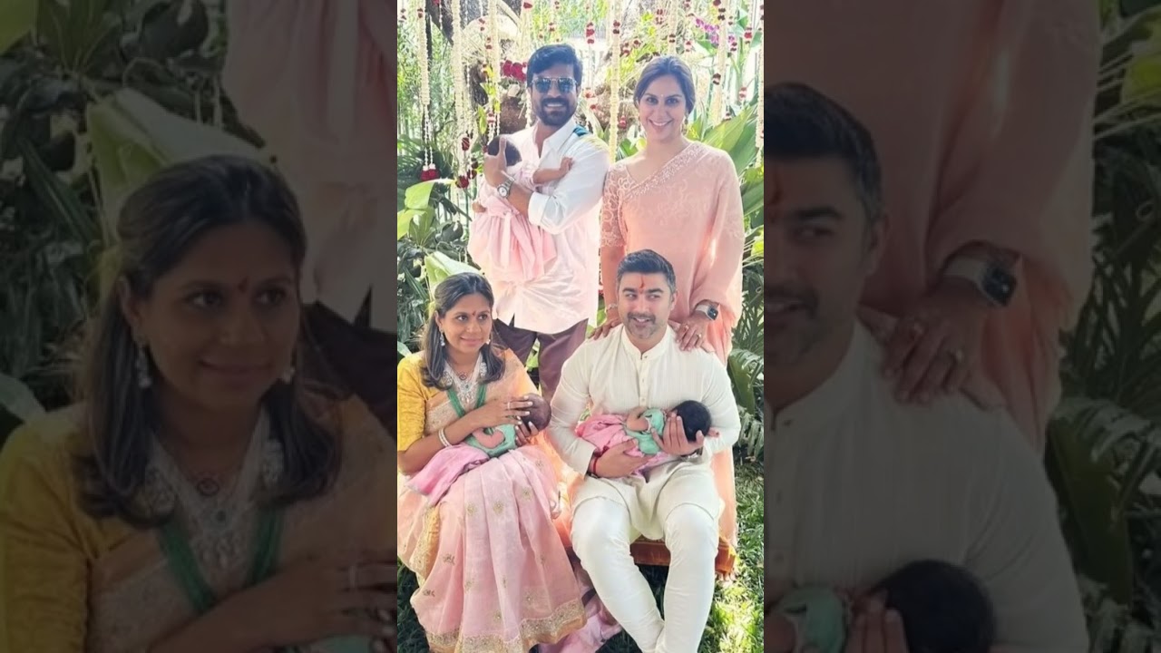 Ramcharan daughter klinkaara's cute twin cousins 😍 