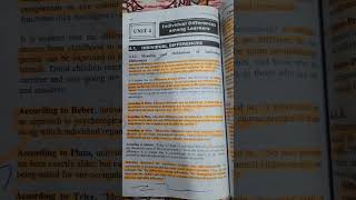 Individual Differences #B.Ed2nd Sem#LearningandTeaching#Exam#B.ed#notes #examrevision