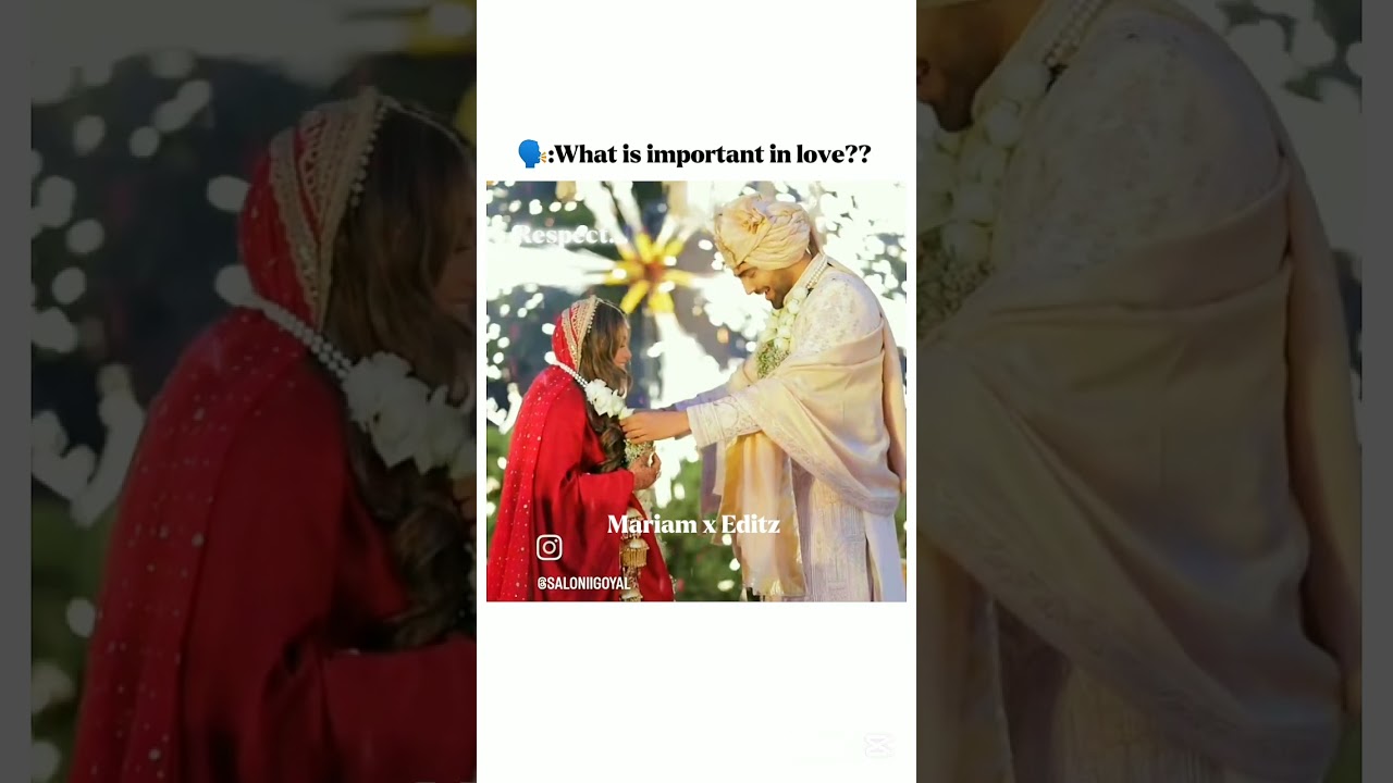 What is important in love?? 