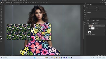 Realistic integration of patterns onto fabric | Realistic Fabric Pattern Overlay in Photoshop! #