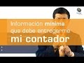 187. Qué información financiera debe entregarme mi contador