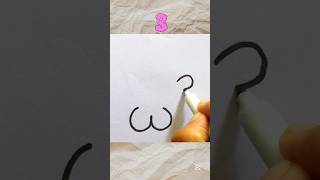 How to draw a Fish with number   “ 3 “ #drawing #art #drawing4kids #shorts