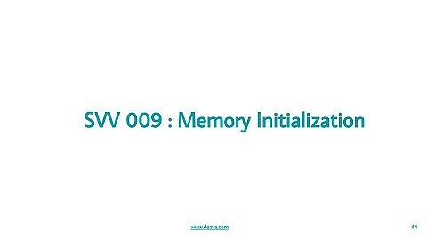 Memory Init - Quick Verilog Review :: Part 1 Verification Concepts :: SystemVerilog - Verification