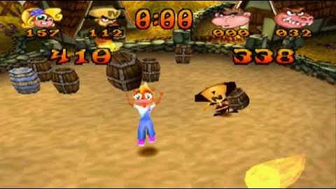 Crash Bash Keg Kaboom PS1 Gameplay