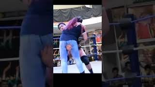 tough fight intergender match🔥#shorts #youtubeshorts #viralshorts #trending #wwe #wrestling #s screenshot 1