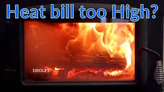 How we heat our house in Minnesota with a Drolet HT 2500 wood stove.