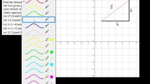 9-1 GCSE Maths - Length of a Line Segment Distance Formula (Pythagoras Theorem)