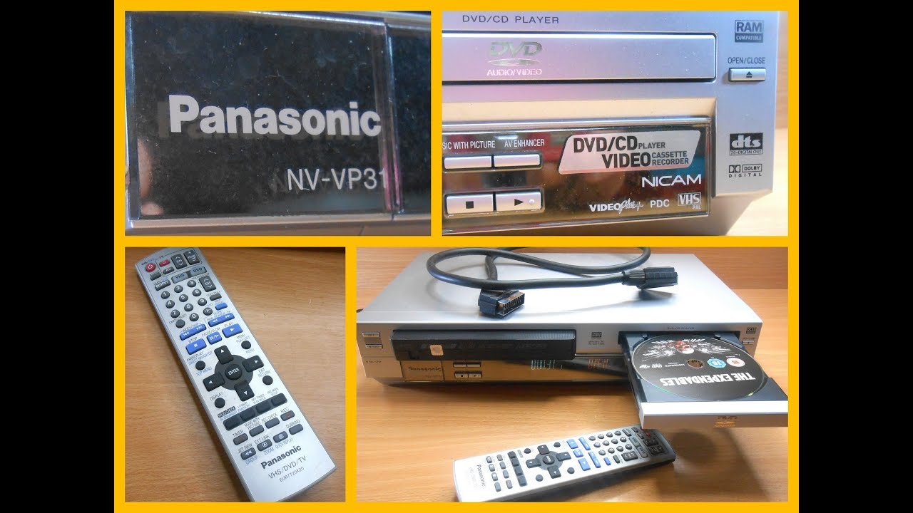 Panasonic NV-VP31 Combi Combo VHS / DVD Player + Remote Fully Working Tested