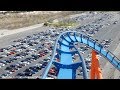 Scream Front Row (HD POV) Six Flags Magic Mountain