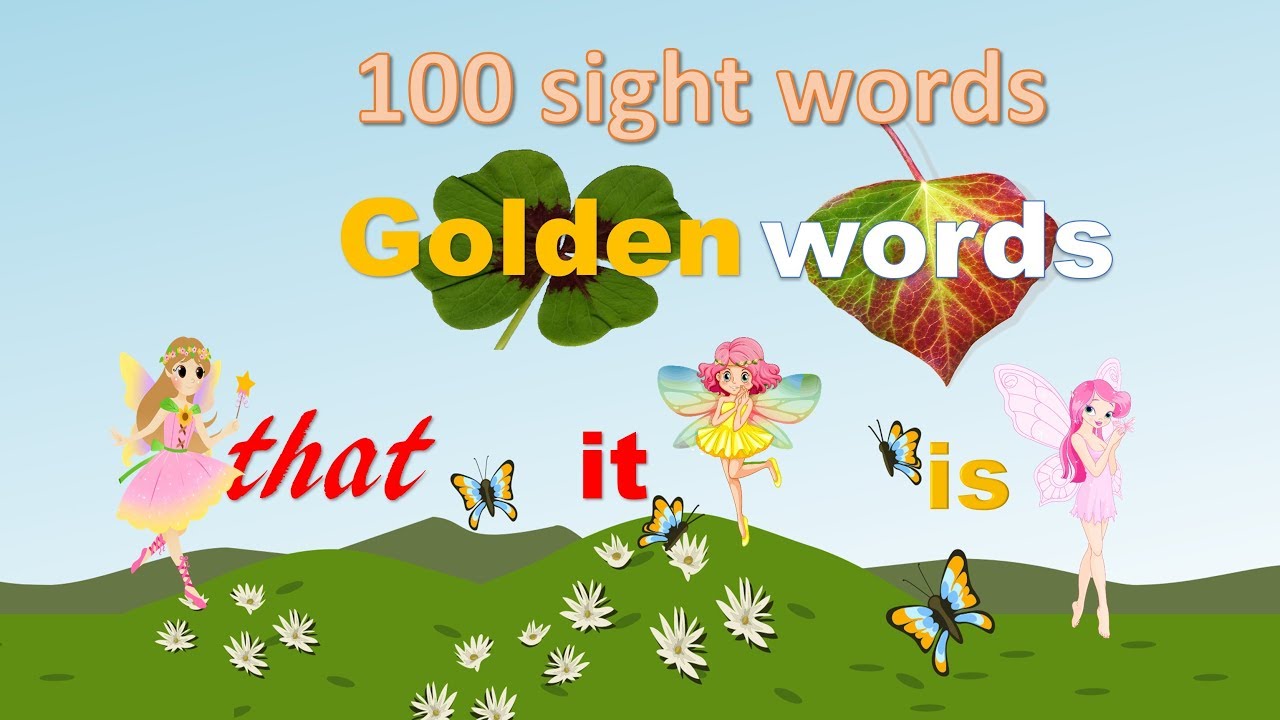 100 sight words | Golden words - YouTube