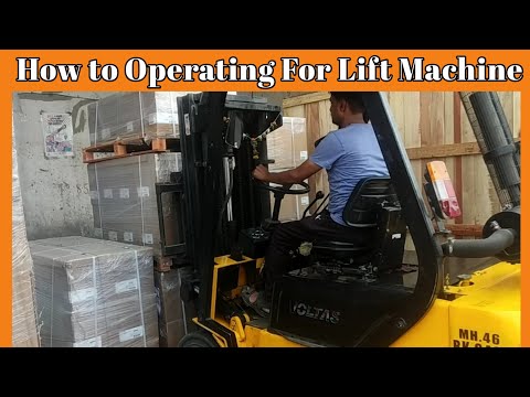 How to Operator Fork Lift Machine fork lifting truck training Voltas India