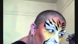 Tiger Face Painting | Marvelous Masks Chicago Face Painters
