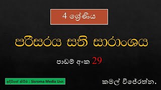 4 ශ්‍රේණිය පරිසරය 29 වෙනි පාඩම සති සාරාංශය | KAMAL WIJARATHNA