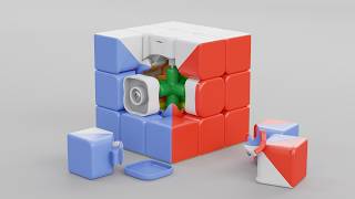Rubiks Cube 3D model turntable